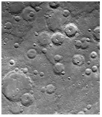 What does this photograph,which is representative of most of Mercury,indicate about the planet?   A) the surface is covered by impact craters B) the planet does not have tectonic or volcanic activity C) the planet lacks wind or water D) all of these