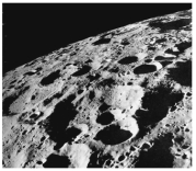 These craters on the moon formed when:   A) meteoroids and other objects impacted on the surface B) caves formed in a widespread limestone layer collapsed C) when numerous volcanoes erupted at nearly the same time D) groundwater dissolved an underground layer of salt