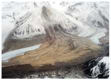 The main feature shown in this photograph illustrates?   A) weathering B) flooding C) permafrost D) slope failure