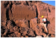 This wind-blown dust deposit (loess) in Illinois:   A) was deposited by a huge flood of seawater that covered the land at the time of the dinosaurs B) began as clay and silt that were produced by grinding of rocks along ice-age glaciers C) forms a world-wide layer associated with a well-known extinction of dinosaurs D) all of these
