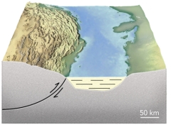 Why is there a basin associated with some thrust faults?   A) thrust faults thin the crust and cause subsidence B) thrust faults form passive margins C) thrust sheets depress the crust in front of the thrust D) thrust sheets form a continent rift