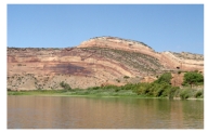 What type of structure is shown in this figure?   A) thrust fault B) anticline C) syncline D) monocline E) basin