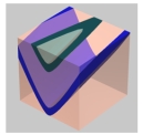 What type of structure is shown in this figure?   A) horizontal anticline B) horizontal syncline C) plunging anticline D) plunging syncline E) asymmetric anticline
