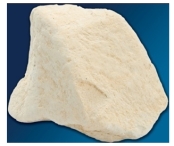 This photograph shows chalk.How is it formed?   A) evaporation of water in a lake or sea B) accumulation of microscopic organisms composed of calcium carbonate C) precipitation from seawater early in Earth's history D) accumulation of silica-rich organisms or mixing of seawater and groundwater