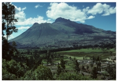 This relatively large,symmetrical volcano contains interlayered lava flow,pyroclastic deposits,and volcanic mudflows.What kind of volcano is it?   A) scoria cone B) shield volcano C) composite volcano D) volcanic dome E) fissure