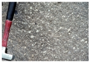 <strong>Which of the following rock photographs depicts a felsic igneous rock?</strong> A) B) C) D)