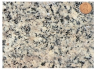 Which of the following photographs depicts an igneous rock where the magma cooled slowly at first and then had fast cooling? A)    B)    C)    D)   