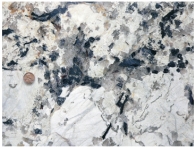 What type of rock is shown in this photograph?   A) crystalline rock B) clastic rock C) rock with minerals that are too small to see D) none of these