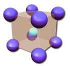 What arrangement of atoms does this diagram illustrate?   A) cubic B) tetrahedron C) octahedron D) dodecahedron