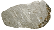 Which layer in the earth has a composition similar to the meteorite shown in this photograph?   A) continental crust B) oceanic crust C) mantle D) core