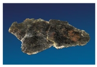 From the list provided below,choose those observations that accurately describe the mineral presented in this image.   A) This mineral displays one direction of cleavage. B) This mineral displays three directions of cleavage. C) This mineral has a conchoidal fracture.