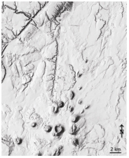 What type of map is shown here?   A) shaded-relief map B) topographic map with contours C) satellite image D) geologic map