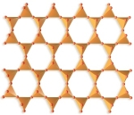 What type of silicate minerals is shown from this arrangement of silicon tetrahedron?   A)  independent tetrahedra B)  single chains C)  double chains D)  sheets E)  frameworks