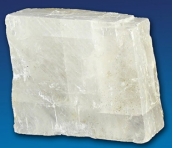 From the list provided below, choose those observations that accurately describe the mineral presented in these images. Both images show the same type of mineral.   A)  This mineral displays two directions of cleavage. B)  This mineral effervesces with dilute HCl without being pulverized into a fine powder. C)  This mineral flakes into thin sheets.
