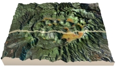 What are the rounded hills inside the Valles Caldera?   A)  volcanic necks B)  landslides C)  volcanic domes D)  scoria cones