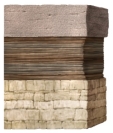 In this section, a lower limestone is successively overlain by lagoon mudstone and a beach sandstone. What is the best interpretation of what was going on?   A)  the areas was experiencing a transgression B)  sea level was stable but the temperatures were getting colder C)  sea level was stable but the temperatures were getting warmer D)  none of these