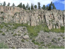 What is the dominant type of weathering is shown in this photograph?   A)  dissolution B)  chemical weathering C)  debris flow D)  hydrolysis E)  physical weathering
