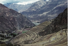 People reshape steep slopes, a practice called terracing, in order to:   A)  help capture and retain rainfall B)  provide a level place on which to farm C)  promote soil formation D)  protect soil from erosion E)  all of these