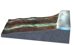 What would happen if the amount of ice in this area increases?   A)  the land near the ice would rise B)  the area near the ice would experience isostatic rebound C)  the weight of the ice depresses the land, possibly causing river to change direction D)  none of these