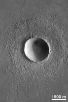 This type of crater, which is very abundant on most moons and solid planets, is formed by:   A)  the collapse of a limestone cave B)  an explosive volcanic eruption C)  a nonexplosive volcanic eruption D)  impact from a meteoroid or other object from space