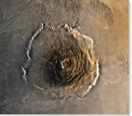 <strong>Olympus Mons, at 600 km across, is the largest volcano:  </strong> A) in the solar system B) on Earth C) on Jupiter D) on Europa <div style=padding-top: 35px> 