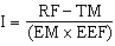 <strong>In MUS sampling,the formula for the sampling interval is</strong> A) B) C) D)