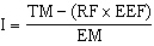 <strong>In MUS sampling,the formula for the sampling interval is</strong> A) B) C) D)
