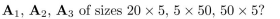 assume that the number of multiplications of entries used to multiply a p × q and a q × r matrix is pqr. What is the most efficient way to multiply the matrices