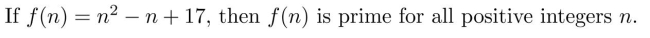Prove or disprove: