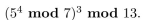 find each of these values