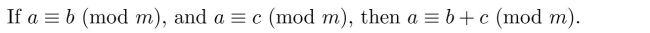 determine whether each of the following theorems is true or false. Assume that a, b, c, d, and m are integers with m > 1.