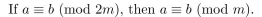 determine whether each of the following theorems is true or false. Assume that a, b, c, d, and m are integers with m > 1.