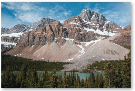   The photograph is an example of a A) talus slope. B) debris avalanche. C) mudflow. D) landslide. E) creep.