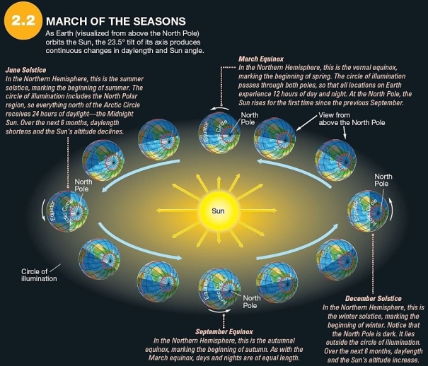<strong>59)   Which is true of the March equinox?</strong> A)The subsolar point is at the equator. B)The subsolar point is at the South Pole. C)The subsolar point is at the Tropic of Cancer (23.5° N). D)The subsolar point is at the Tropic of Capricorn (23.5° S). E)The subsolar point is at the North Pole. <div style=padding-top: 35px> 