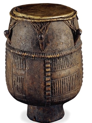 The colonial slave drum might have served what purpose?   A)  As a means of celebration and communication among slaves B)  As a precious artifact for Europeans C)  As a frequently used instrument in European and colonial music D)  As an item to be traded among slaves for other goods