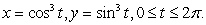 Compute the area of the region bounded by the astroid    