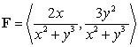 Compute   where C is the polar curve   in the positive direction and   is the vector field   .  