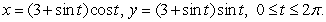 Compute the area of the region bounded by the curve  