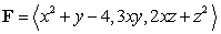 Compute   where   and S is the upper half of the sphere of radius 2; that is,   with upward-pointing normal.