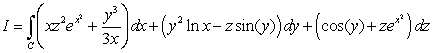 Compute   where   is the intersection line of the surfaces   and  