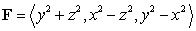 Compute   where S is the ellipsoid   with outward-pointing normal and   .