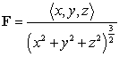 Let   be the vector field   , w be a region in   containing the origin in its interior , and S be the boundary of w that is a closed surface with outward-pointing normal. Compute  