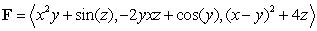 Compute   where   and   is the boundary of the tetrahedron formed by the planes   oriented with outward-pointing normal.