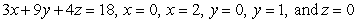 Compute   where   and   is the boundary of the solid formed by the planes   oriented with outward-pointing normal.