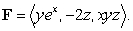 Compute the work performed in moving a particle along the path   by the force  