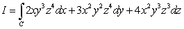 Evaluate   where C is the parametric curve   from   to   .