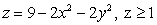Compute the flux of the vector field   through the surface of the portion of the paraboloid   with outward-pointing normal.
