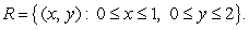 Evaluate the double integral of the function   over the rectangle  