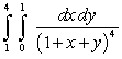 The value of the integral   is which of the following? A)    B)    C)    D)    E)  None of the above.