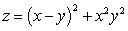 Find the volume of the region under the surface   and above the rectangle  